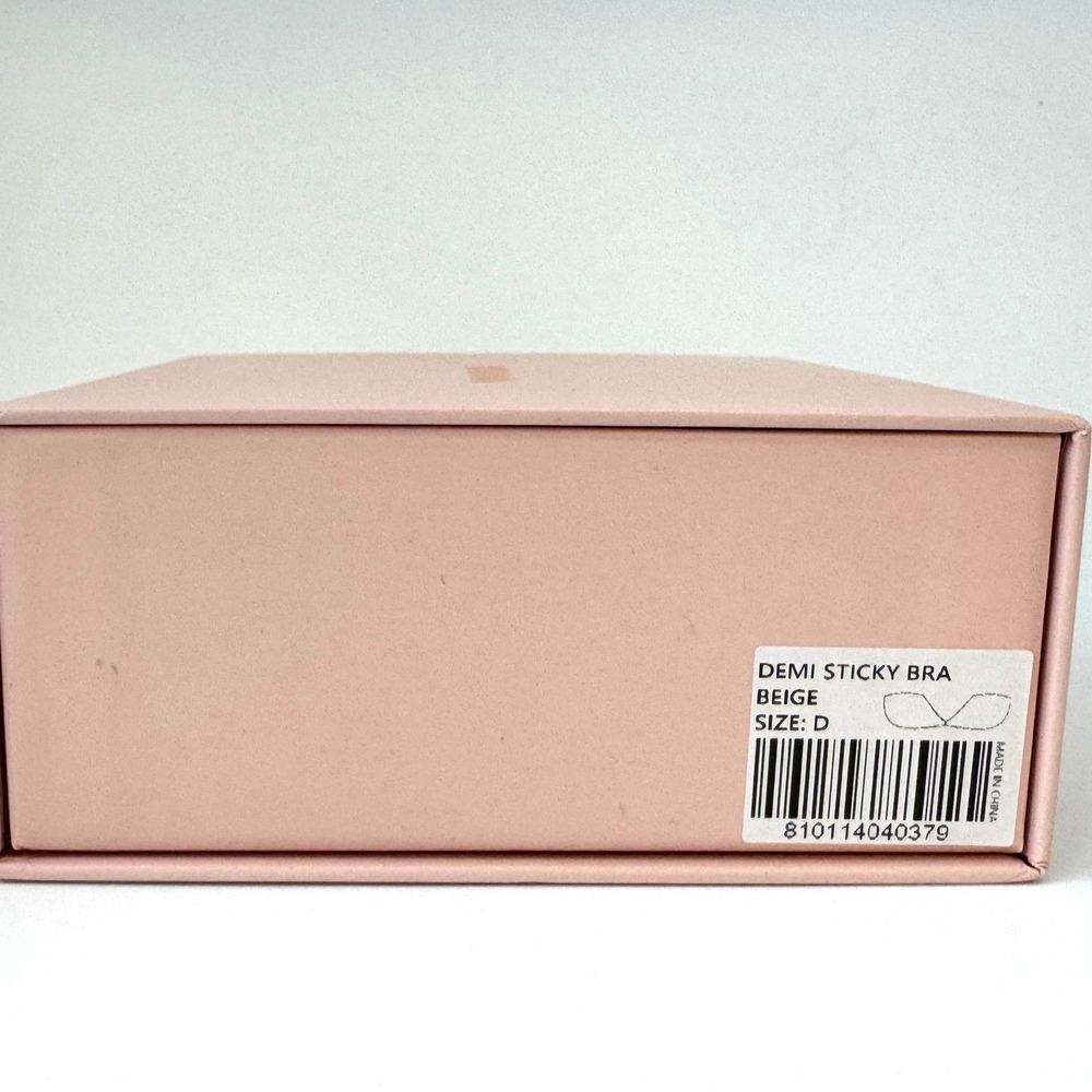 BOOMBA Demi Sticky Bra Beige Size D Strapless Adhesive Silicone NEW - Picture 4 of 6